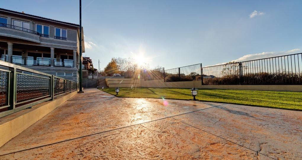 pardoseala beton amprentat